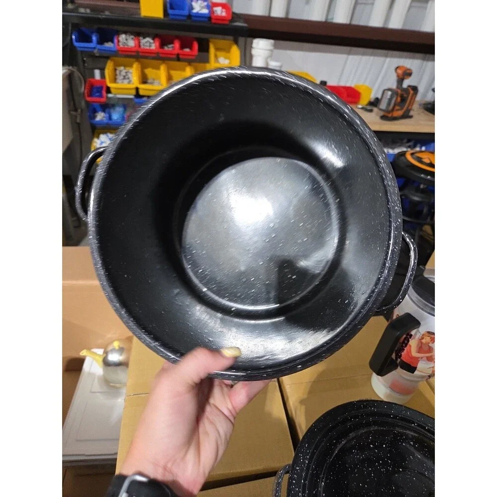 Granite Ware Blancher Stock Pot Strainer 7(ish)  Quart 3-piece Set Drainer Boxed